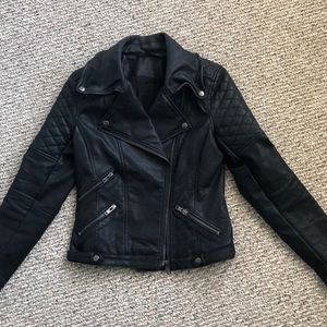 Black Faux Leather Jacket